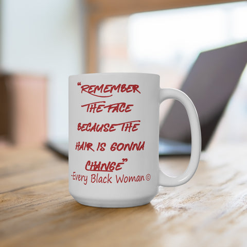 White Remember Ceramic Mug
